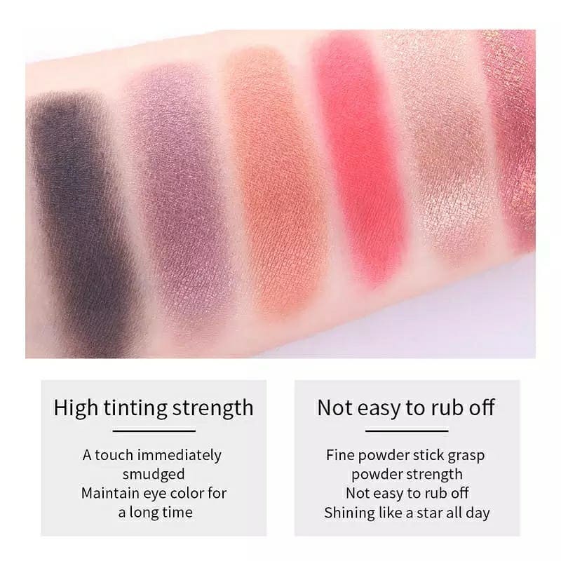 MISS ROSE 16 Color Pigment Eyeshadow Palette