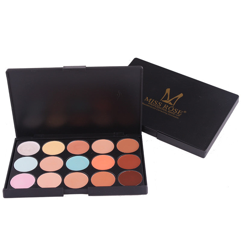 Miss Rose 15 Colours Concealer and Contour Palette Makeup Cream