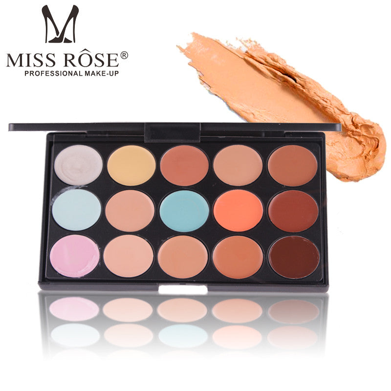 Miss Rose 15 Colours Concealer and Contour Palette Makeup Cream