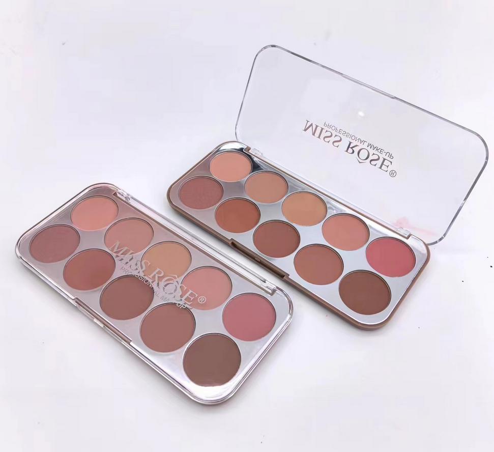 Miss Rose 10 Colors Enduring Blusher Kit