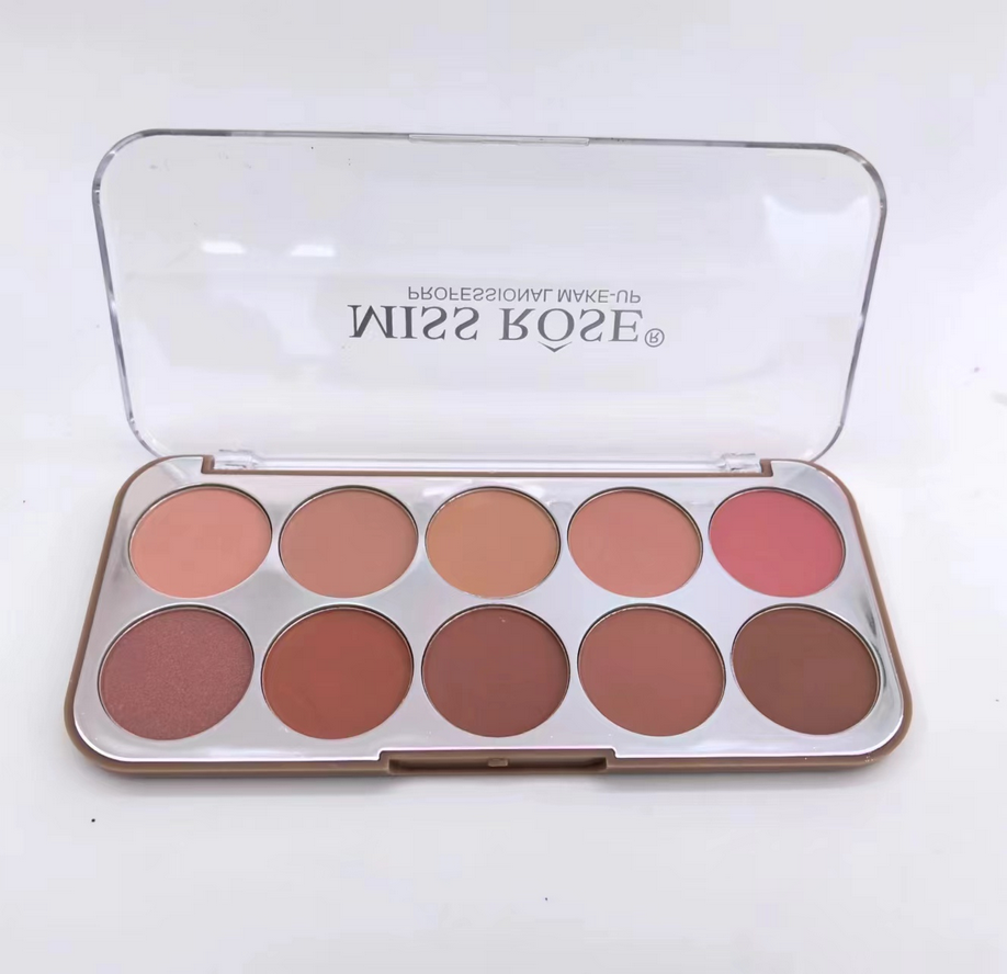 Miss Rose 10 Colors Enduring Blusher Kit